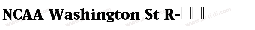 NCAA Washington St R字体转换